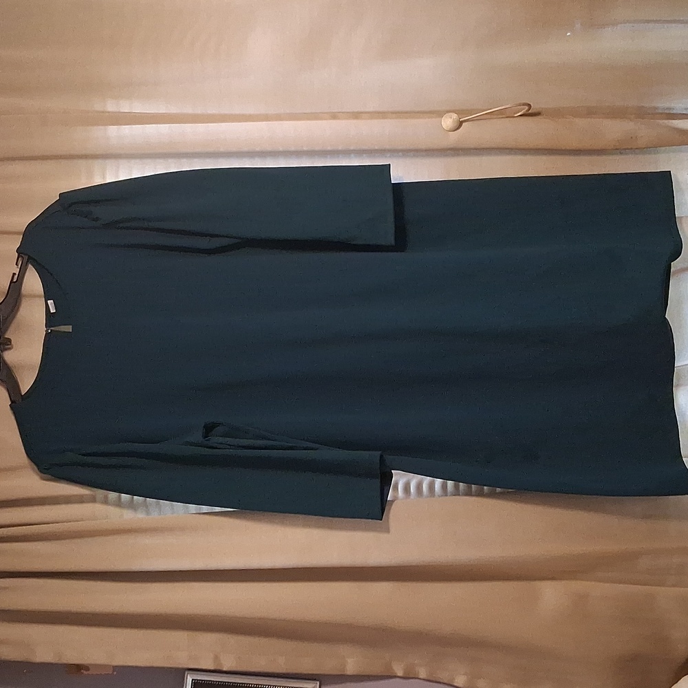Old Navy Dark Green 3/4 Sleeve Dress